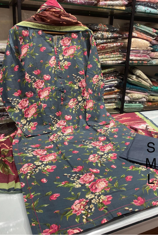 Sadabahar Printed Cambric Lawn Vol-01 2025 (1)