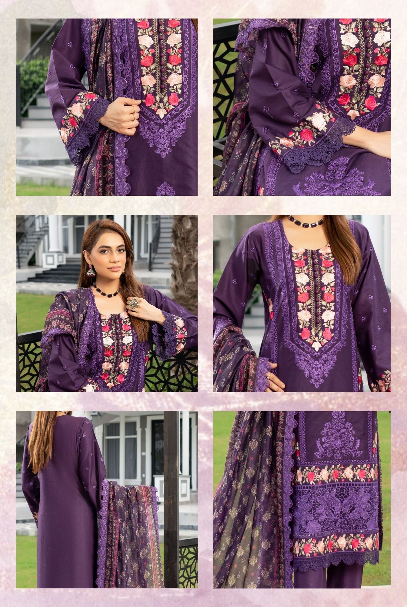 Munira Designer Embroidered Cotton Chikankari Suit 2025 (4)