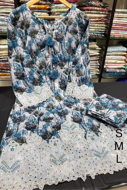 2 Piece Embroidered Printed Suit By Riwayat 2025 (5)