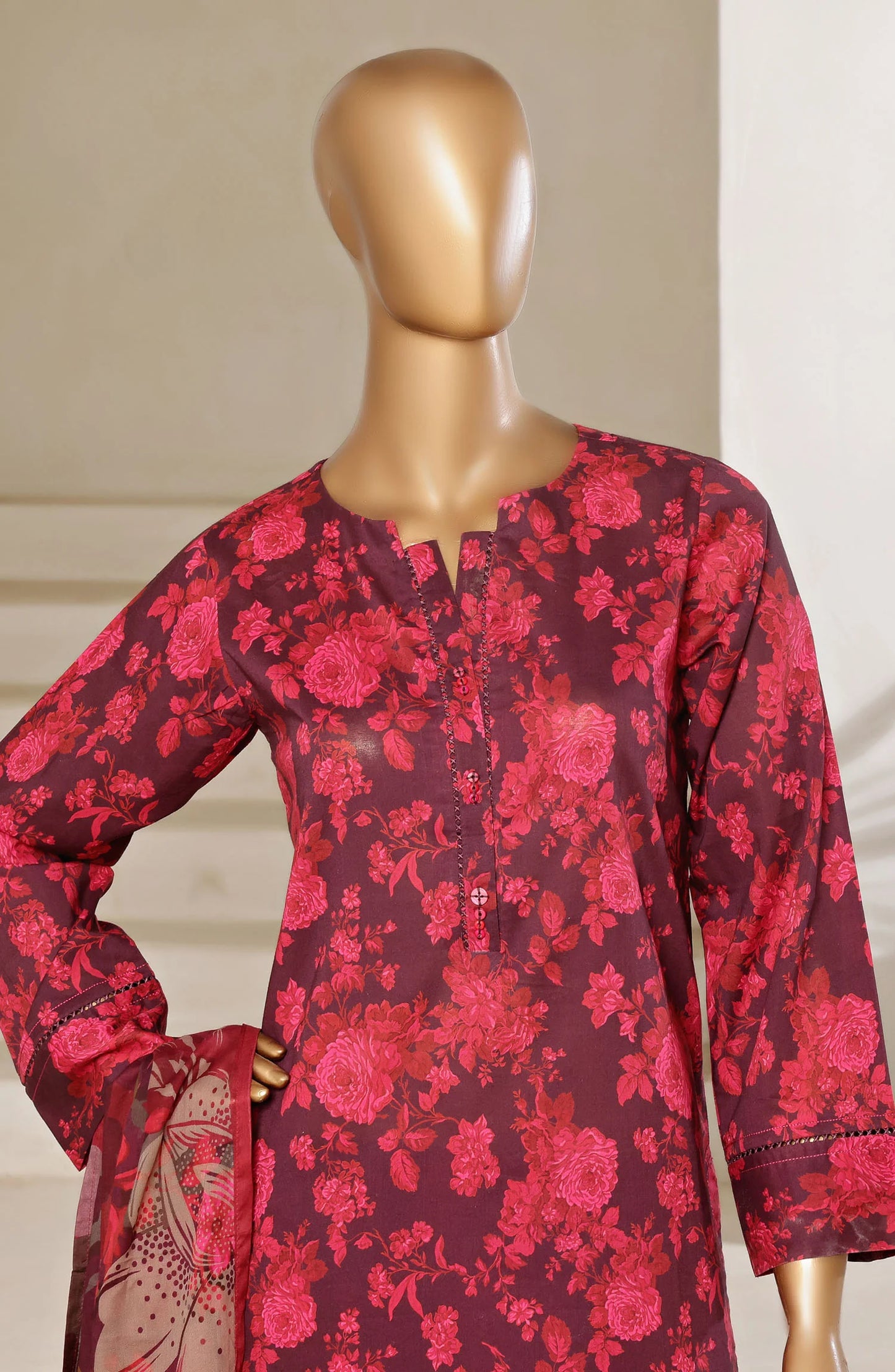 Sadabahar Printed Lawn Stitched 3 Piece Suit SPL03