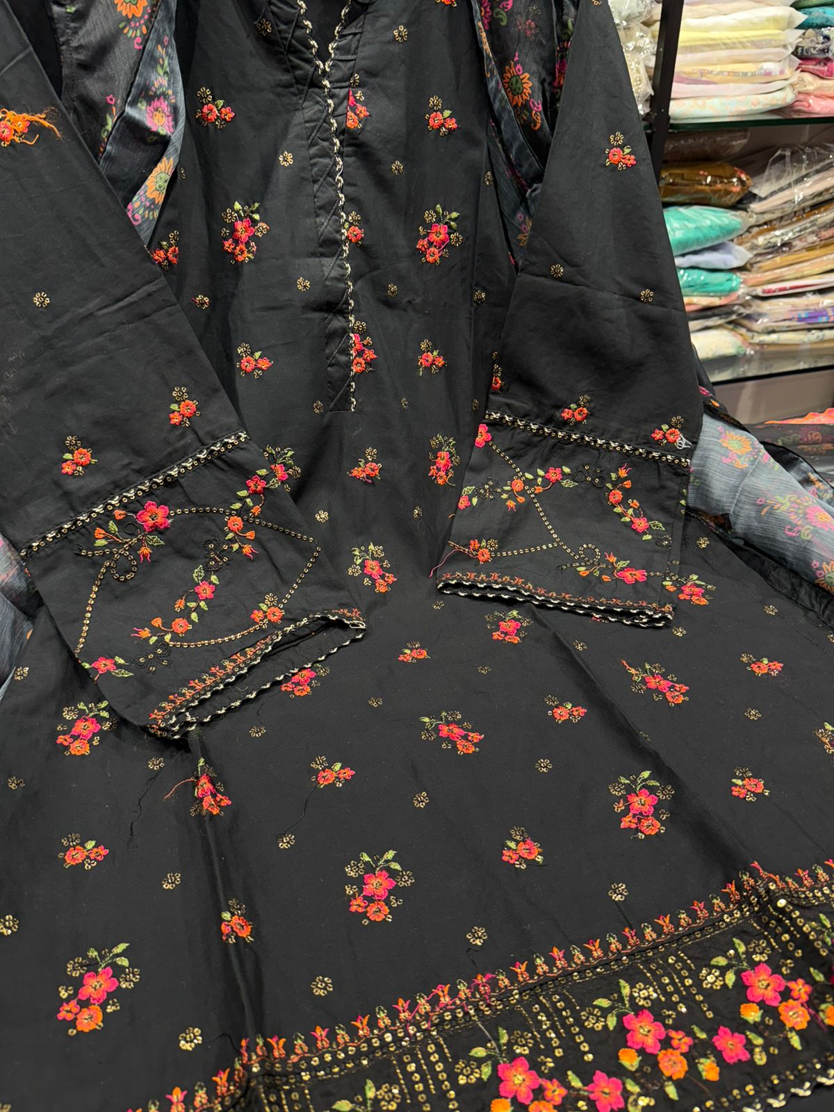 Bin Saeed | Stitched Embroidered Lawn 4pcs