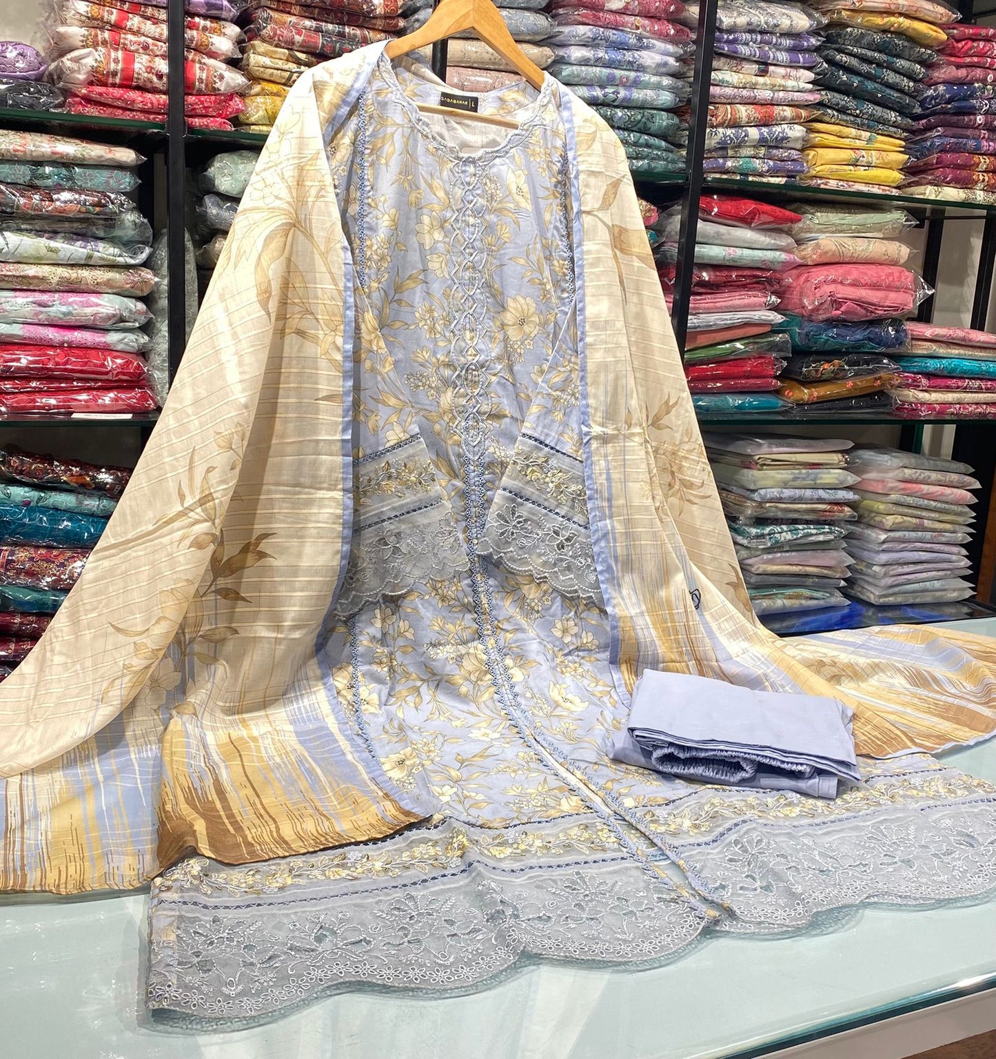 Sadabahar Festive Embroidered Lawn 2026 by ArwazStudio 03