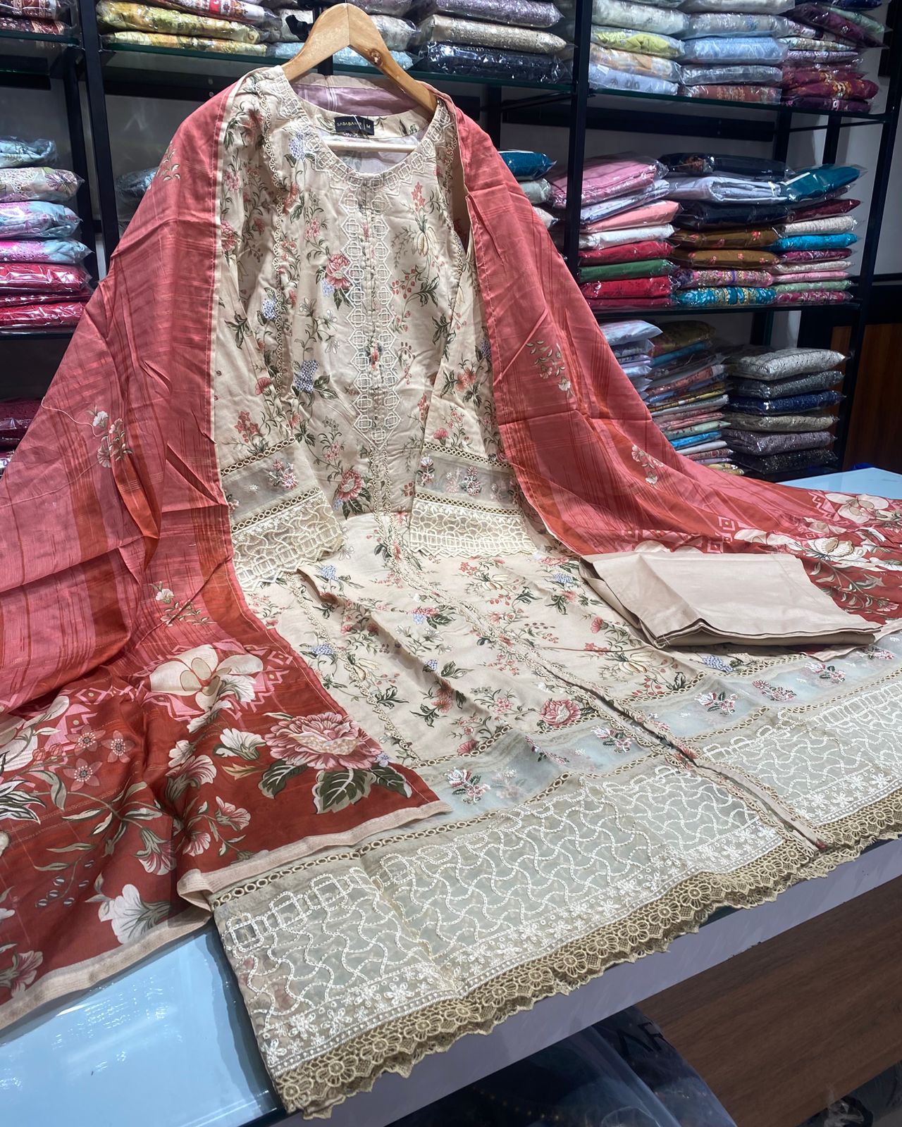Sadabahar Festive Embroidered Lawn 2026 by ArwazStudio 06