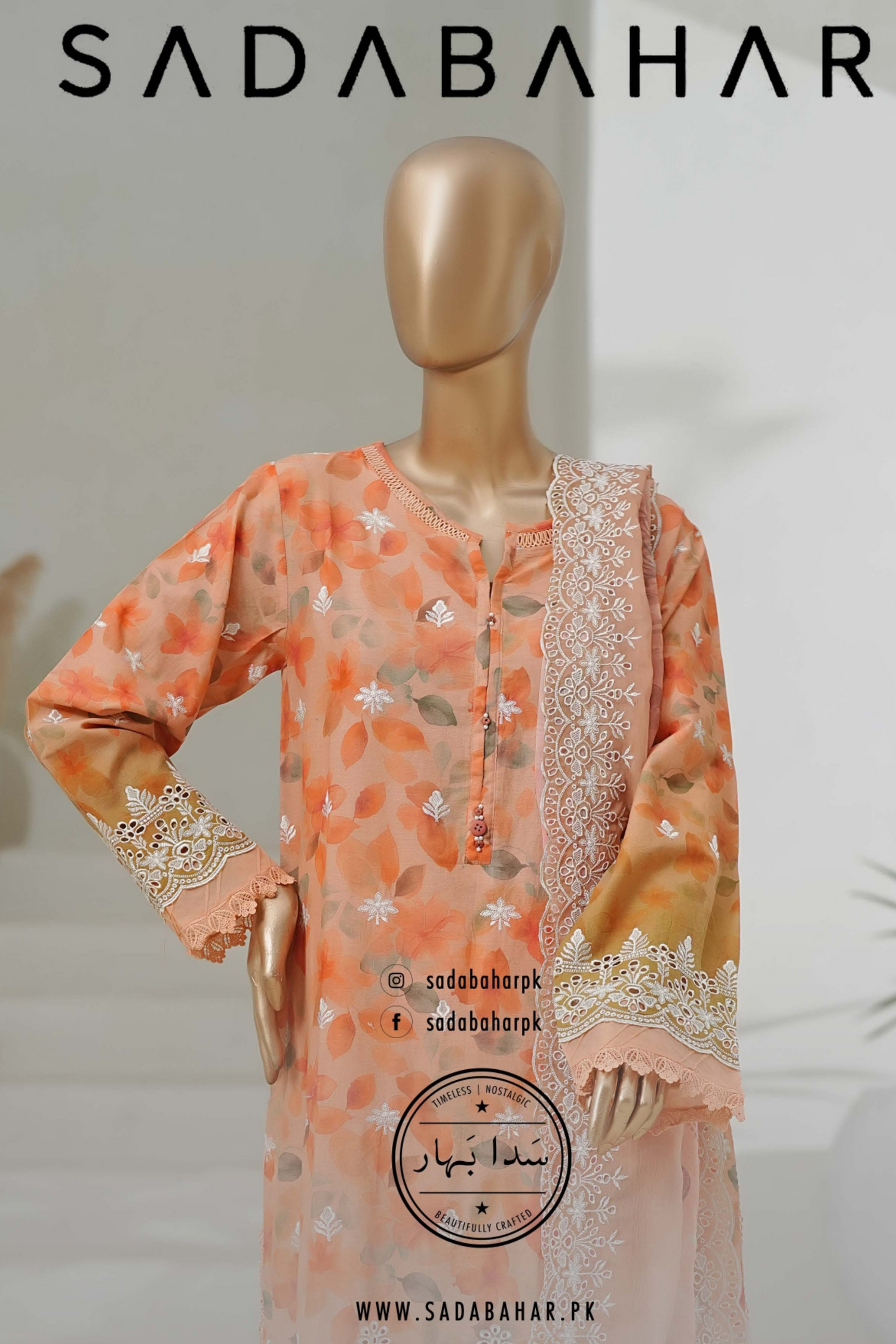Cut Work Chikankari By SADABAHAR