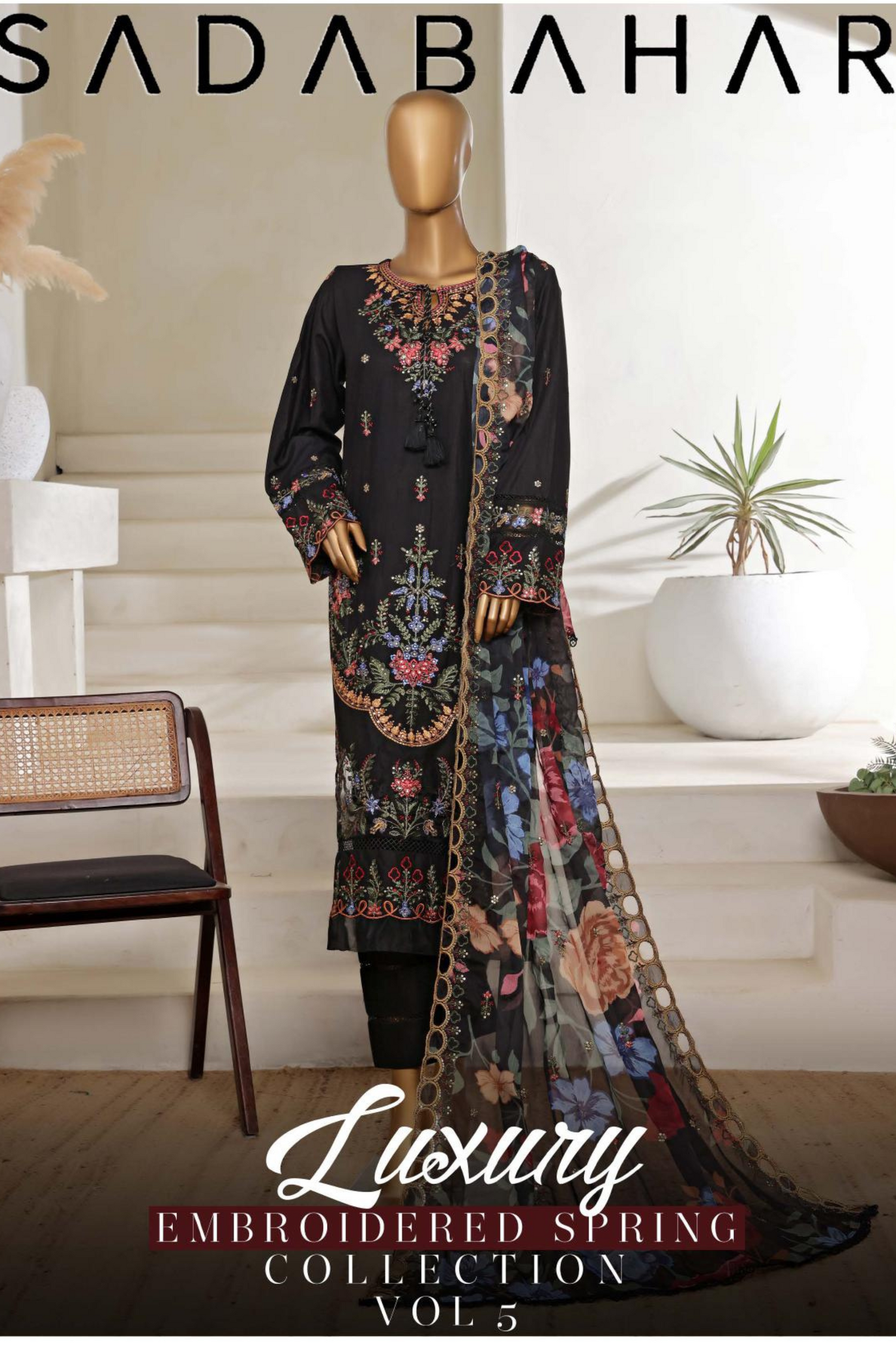 Luxury Embroidered Spring Collection  Vol 5 by SADABAHAR