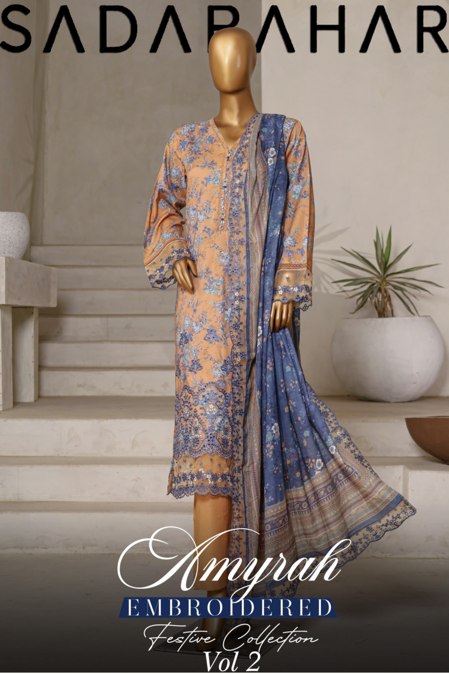 Amyrah Embroidered Festive Collection Vol-2 By SADABAHAR