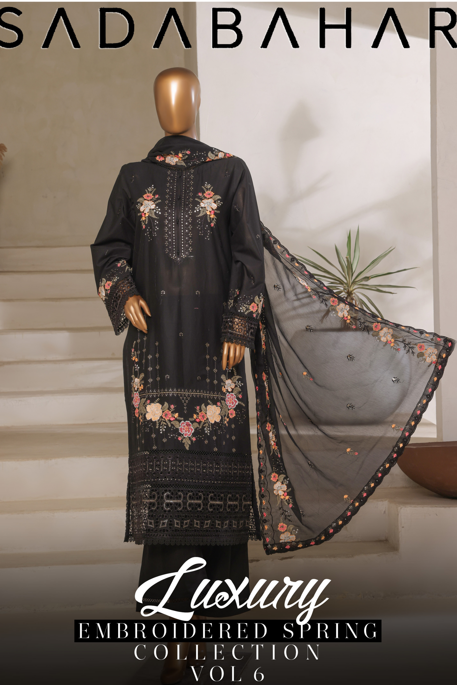 Luxury Embroidered Spring Collection by SADABAHAR