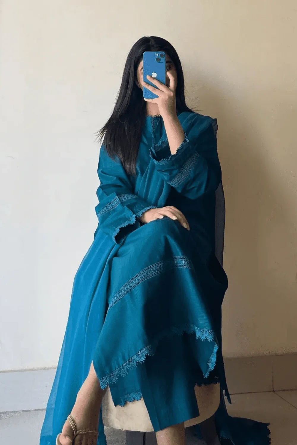 Ayesha b. 3-PIECE CAMBRIC STITCHED SUIT