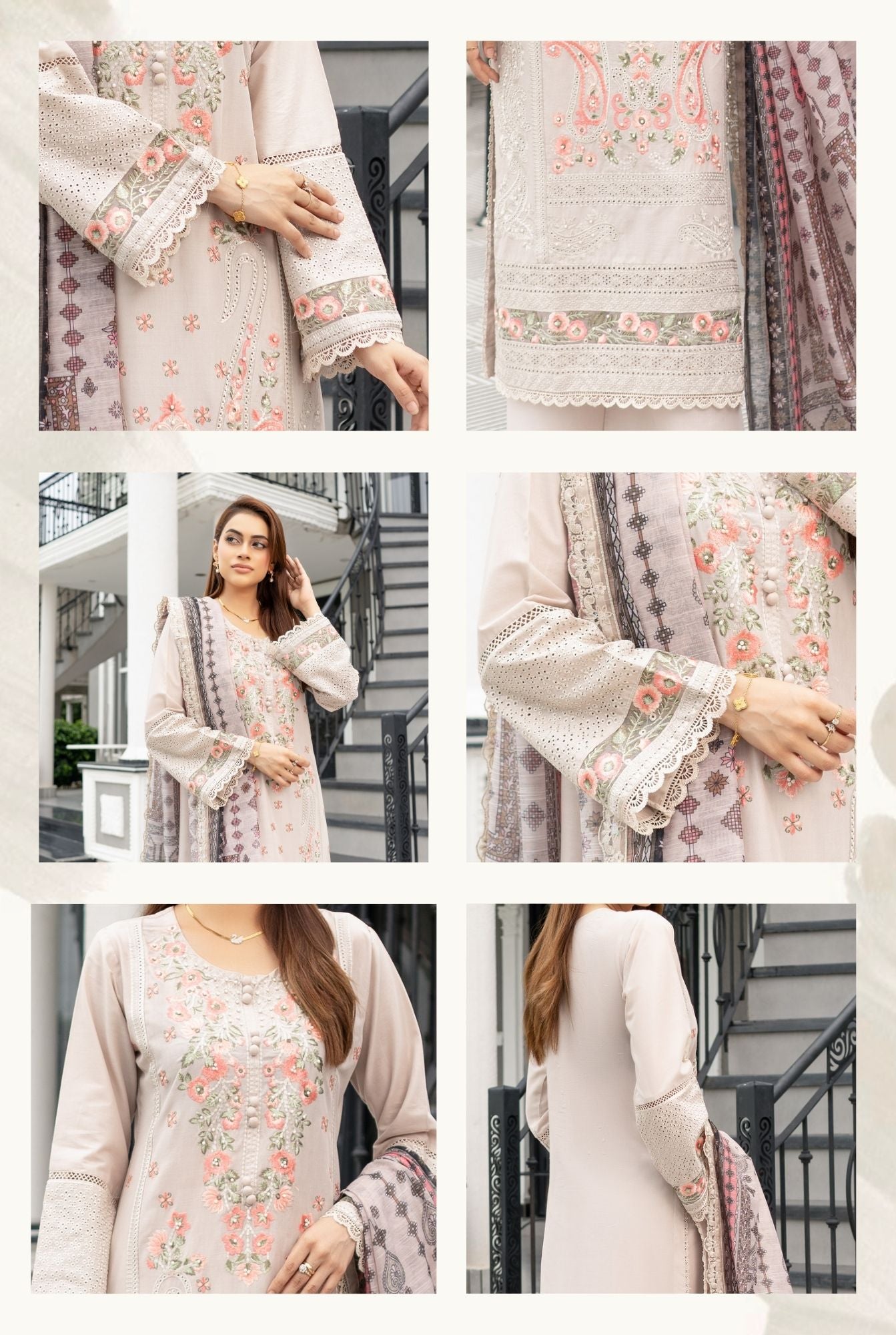 Munira Designer Embroidered Cotton Chikankari Suit 2025 (1)