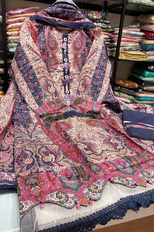 GUL ADHAR PREMIUM LAWN KHAANI 01