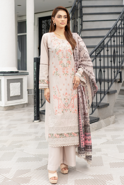 Munira Designer Embroidered Cotton Chikankari Suit 2025 (1)