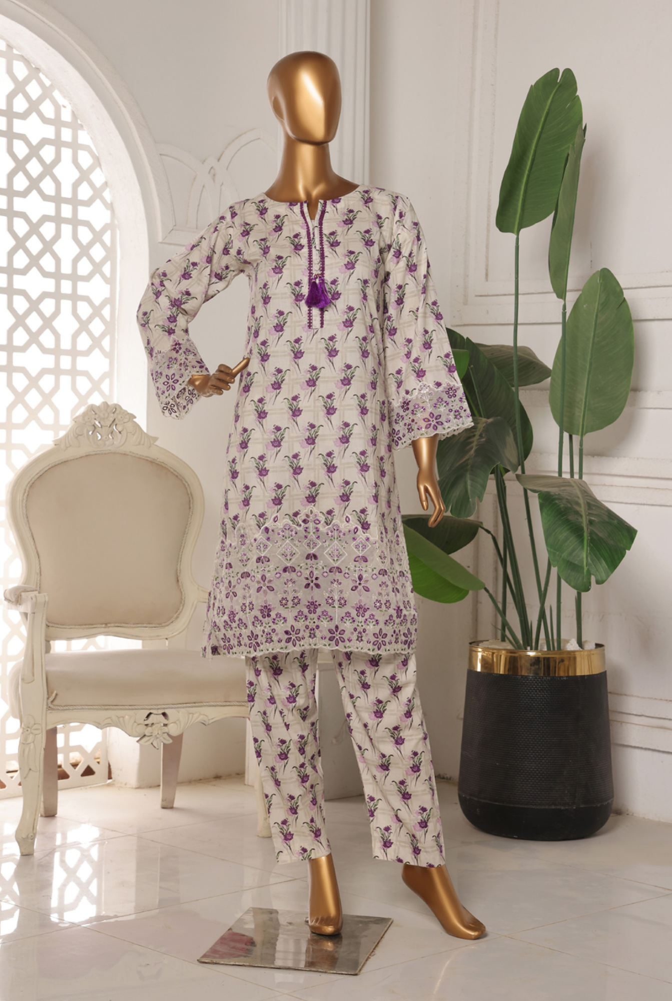 2 Piece Embroidered Printed Suit By Riwayat 2025 (1)
