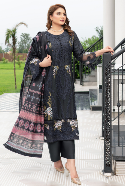 Munira Designer Embroidered Cotton Chikankari Suit 2025 (2)
