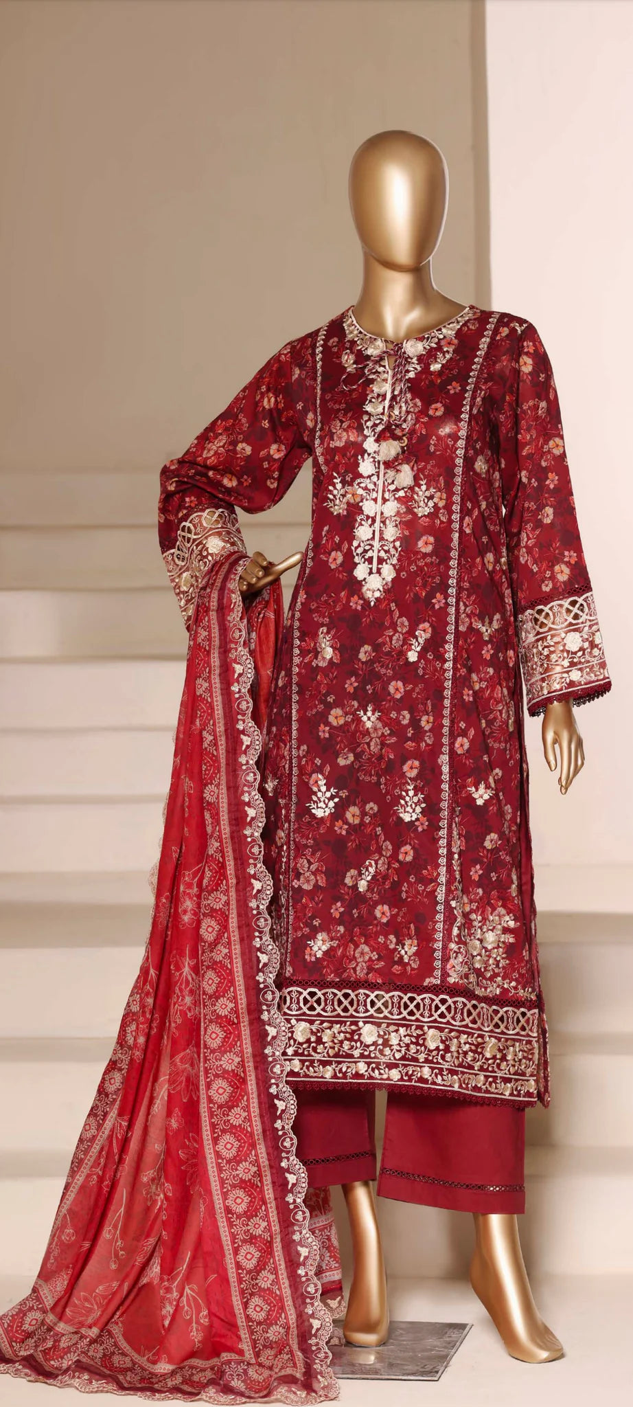 SADABAHAR SIGNATURE EMBROIDERED LAWN D.NO1
