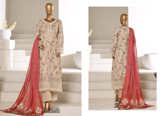 Sadabahar Festive Embroidered Lawn 2026 by ArwazStudio 06