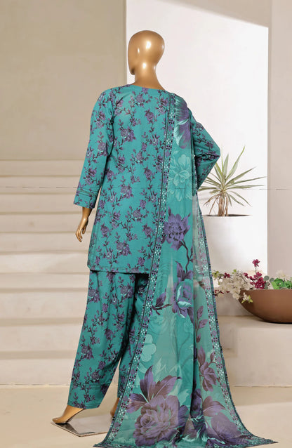 Sadabahar Printed Lawn Stitched 3 Piece Suit SPL02