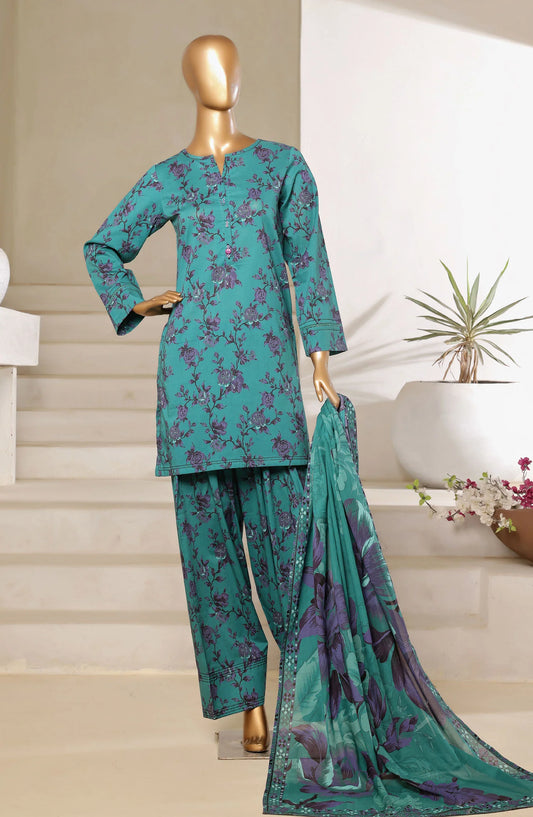 Sadabahar Printed Lawn Stitched 3 Piece Suit SPL02