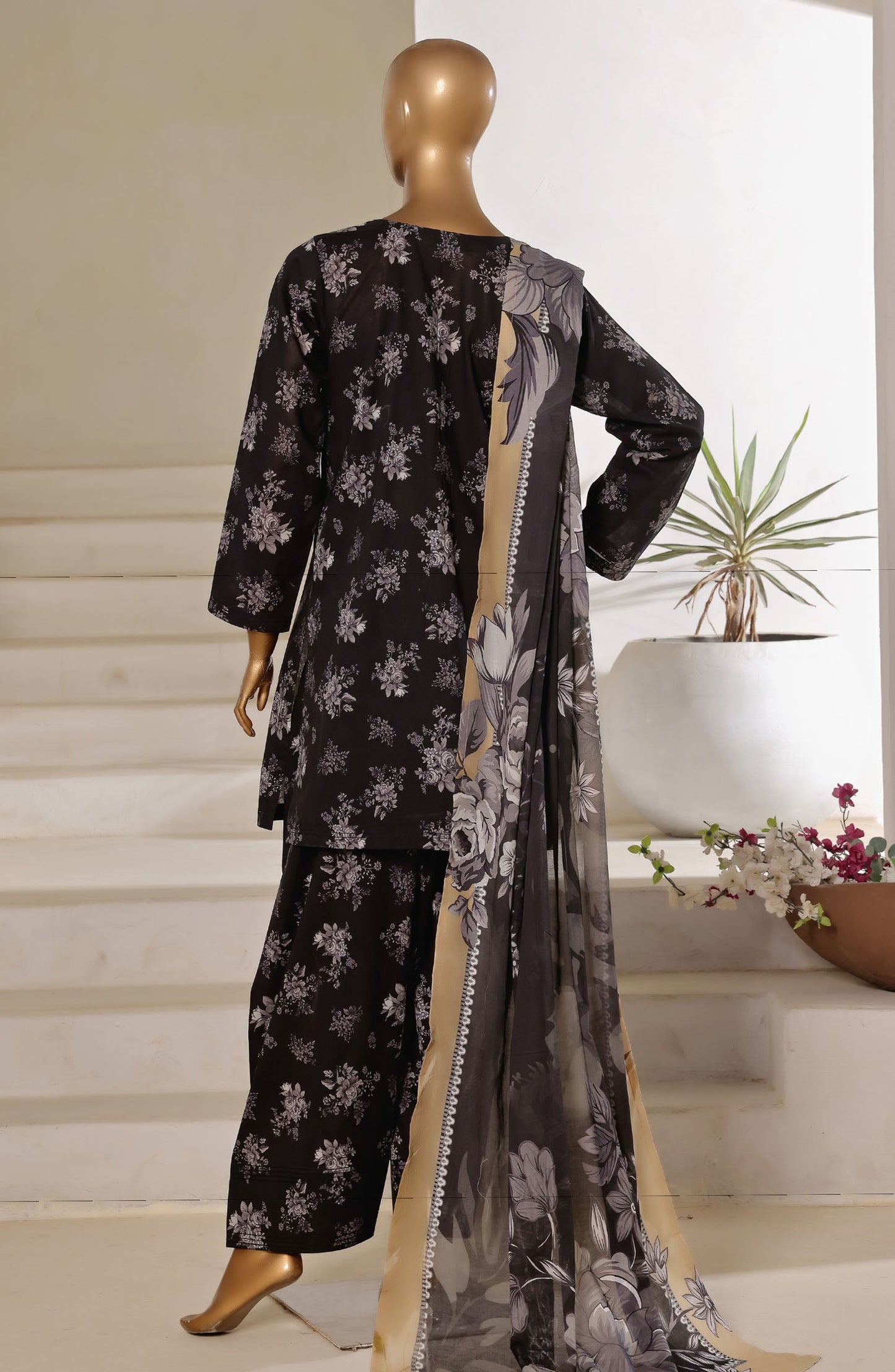 Sadabahar Printed Lawn Stitched 3 Piece Suit SPL01