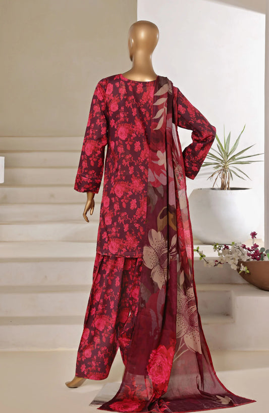 Sadabahar Printed Lawn Stitched 3 Piece Suit SPL03