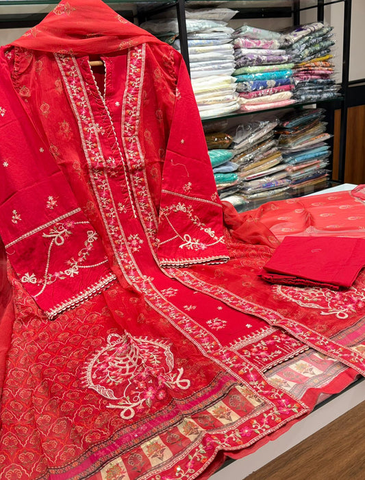 Bin Saeed | Stitched Embroidered Lawn 4pcs AS7