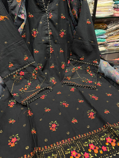 Bin Saeed | Stitched Embroidered Lawn 4pcs