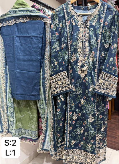 SADABAHAR SIGNATURE EMBROIDERED LAWN D.NO7