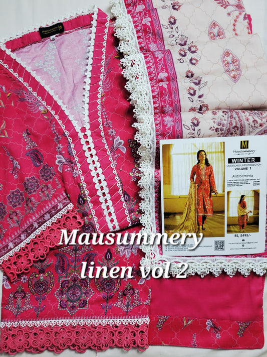 MAUSUMMERY LINEN VOL-02 | 3-PC STITCHED 2025 (5) ✨