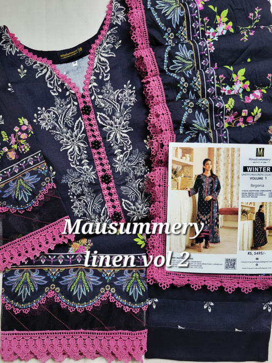 MAUSUMMERY LINEN VOL-02 | 3-PC STITCHED 2025 (4) ✨