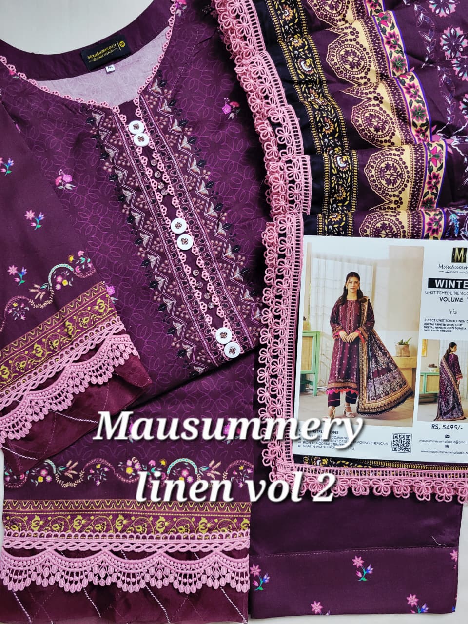 MAUSUMMERY LINEN VOL-02 | 3-PC STITCHED 2025 (7) ✨