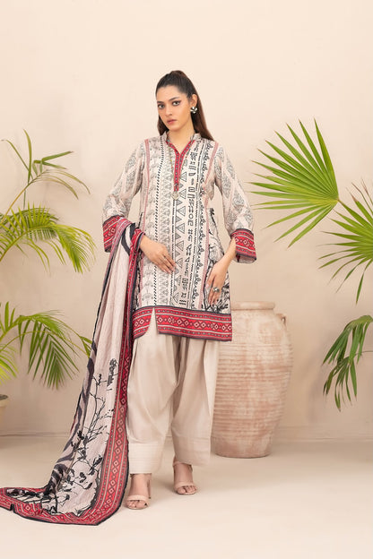 Hamna 3pcs Stitched Printed Lawn (D-2)