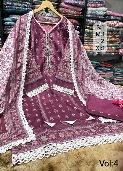 MAUSUMMERY VOL4 STICHED COLLECTION 2026 D.NO 6