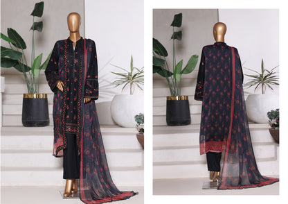 Bin Saeed | Stitched Embroidered Lawn 4pcs