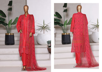 Bin Saeed | Stitched Embroidered Lawn 4pcs AS3