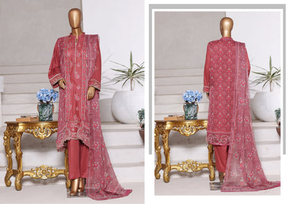 Bin Saeed | Stitched Embroidered Lawn 4pcs AS5