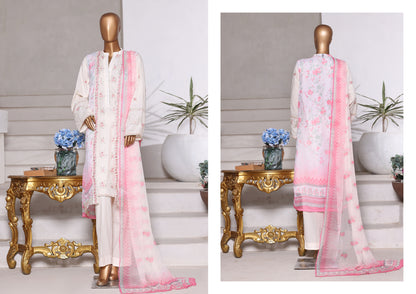 Bin Saeed | Stitched Embroidered Lawn 4pcs AS6